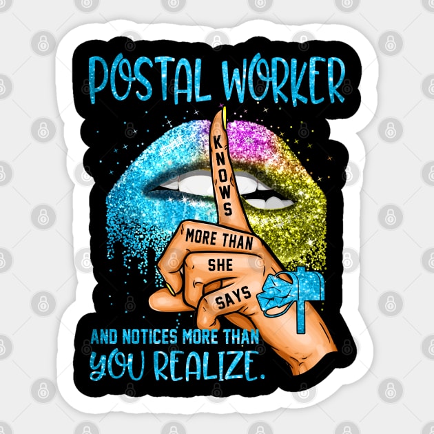 Postal Worker Sticker by janayeanderson48214